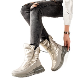 Weide Casual Silver Snow Boots silver-