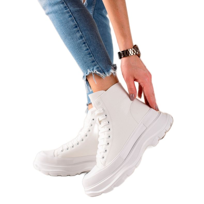 Seastar Sneakers på plattformen vit