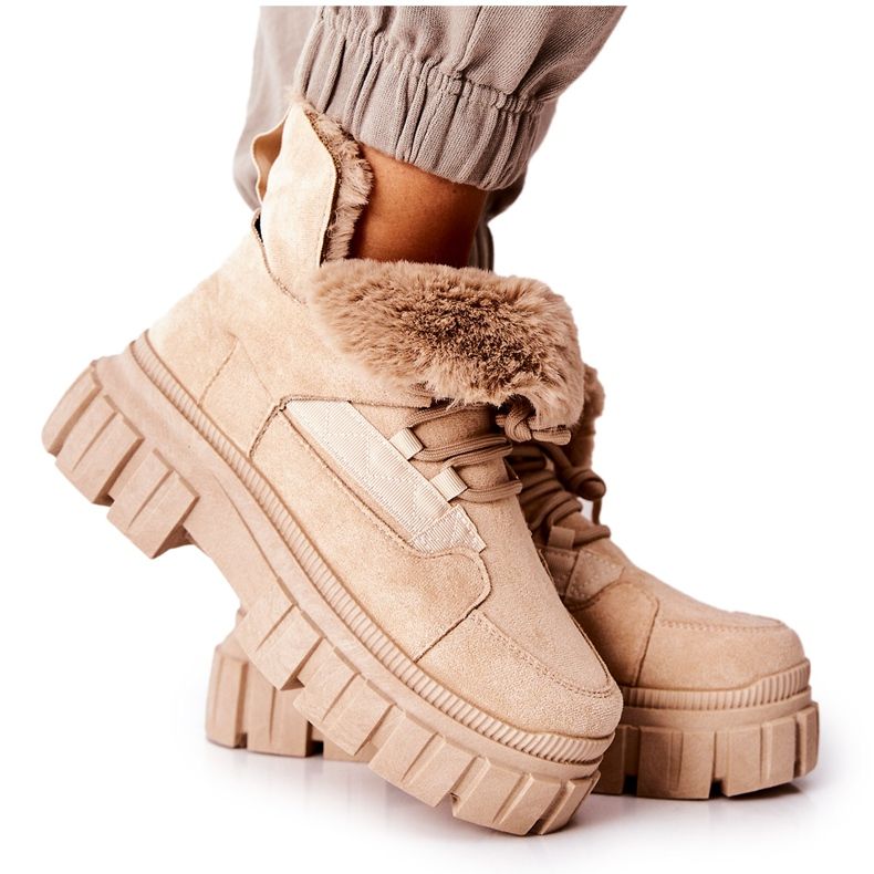 PM1 Varma stövlar Trappers Beige Demaris