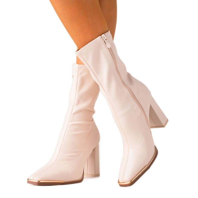 Seastar Sexiga höga stövlar beige