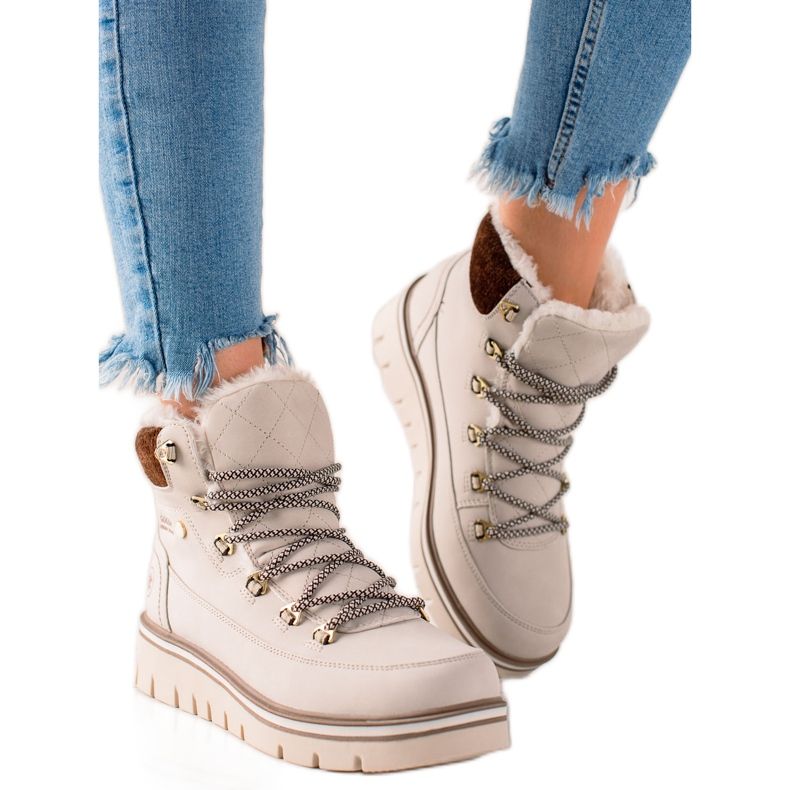 Goodin Bekväma Casual Trappers beige