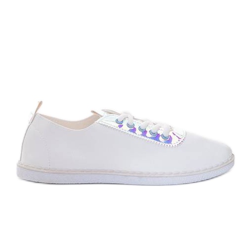 White Roses damsneakers vit
