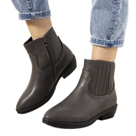 Grå Jolicoeur-isolerade cowboystövlar