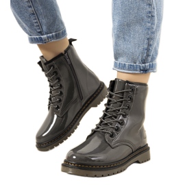 Varma damstövlar i grafit från Doiron svart