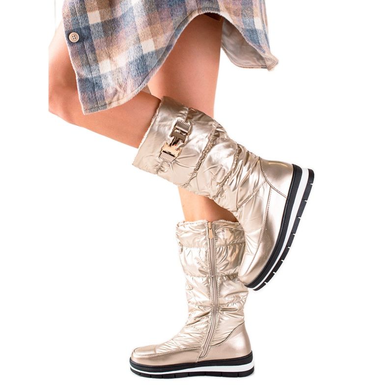 TRENDI Höga gyllene snökängor