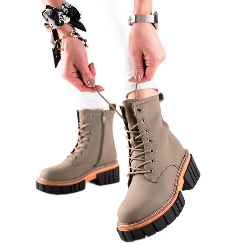 Seastar Trapper stövlar på plattformen grön