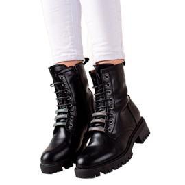 Evento Snörskor med ekoläder svart