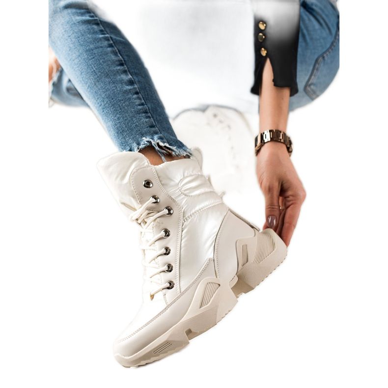 Seastar Varma fashionabla snöstövlar beige