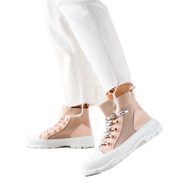 Goodin Mode High Sneakers rosa
