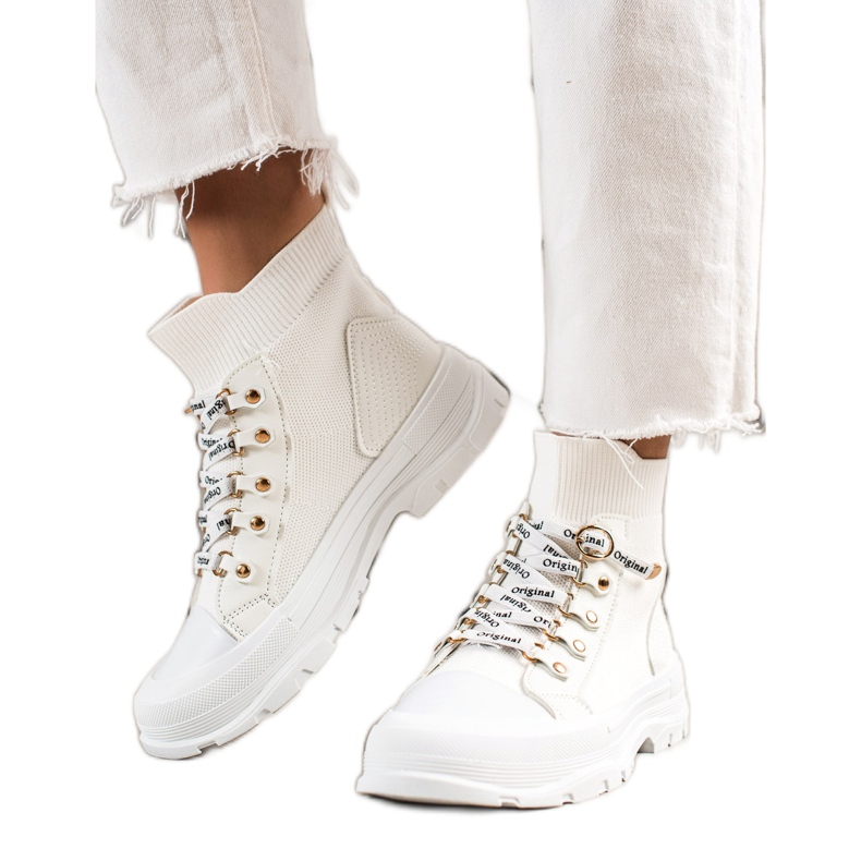 Goodin Mode High Sneakers vit