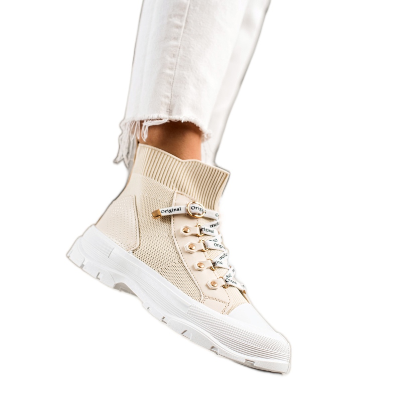 Goodin Mode High Sneakers beige