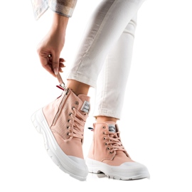 Goodin Sneakers med dekorativ dragkedja rosa