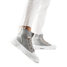 Goodin Mode High Sneakers grå