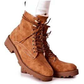 Warm Boots Workers Camel Kimmie brun