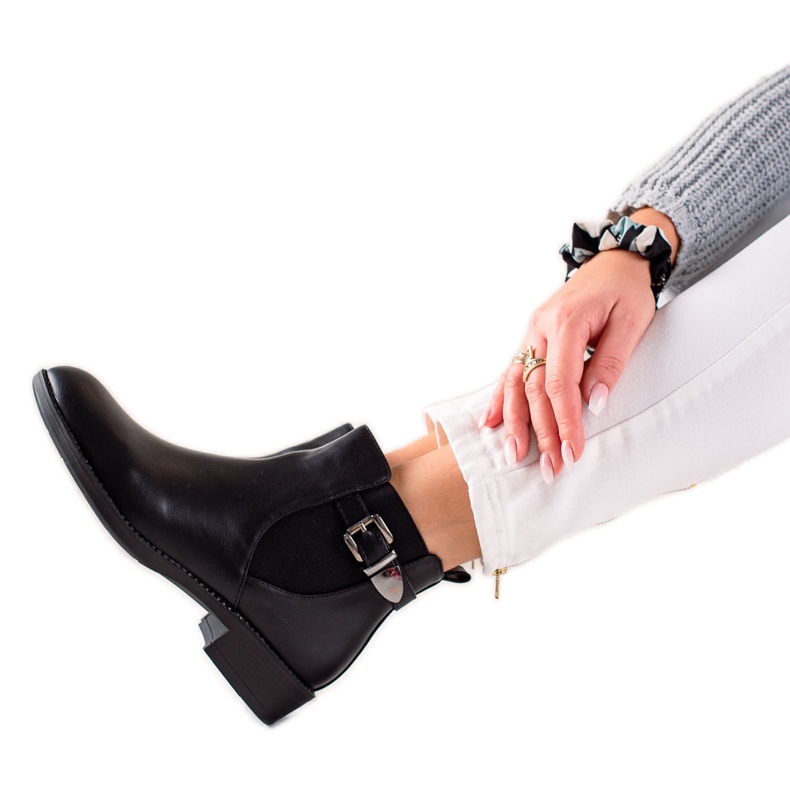 Chc Shoes Bekväma svarta stövlar