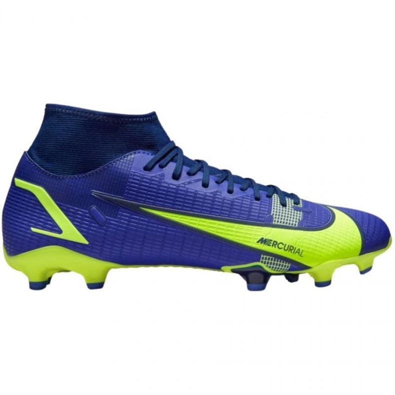 Nike Mercurial Superfly 8 Academy FG / MG M CV0843 574 fotbollsskor blå blå