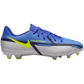Nike Phantom GT2 Academy FG / MG Jr DC0812 570 fotbollsskor blå grå blå