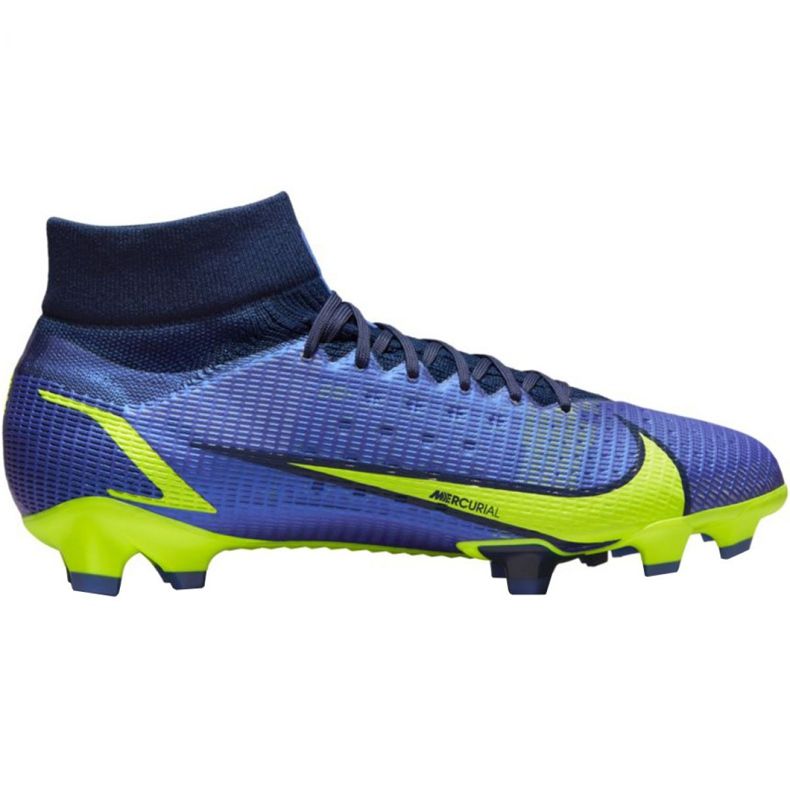 Nike Mercurial Superfly 8 Pro Fg M CV0961 574 fotbollsskor blå blå