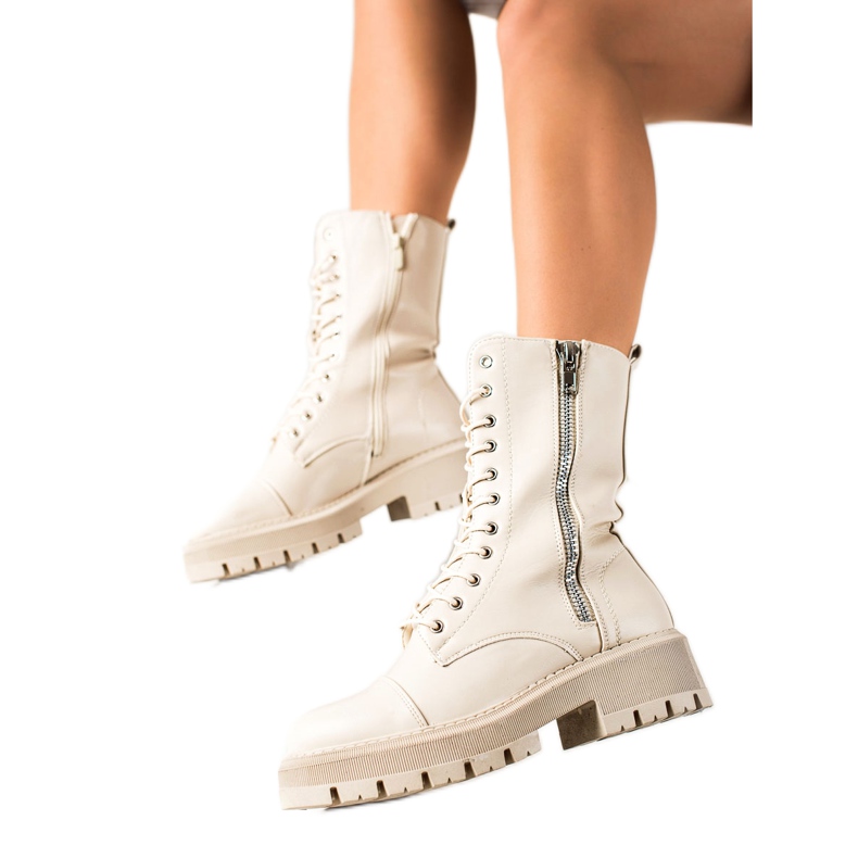 Seastar Beige fångare med dekorativ dragkedja