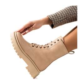 Seastar Klassiska Trappers gjorda av ekologiskt läder beige