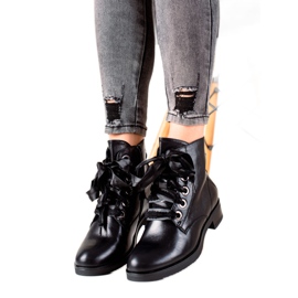 Evento Stövlar med dekorativ bindning svart