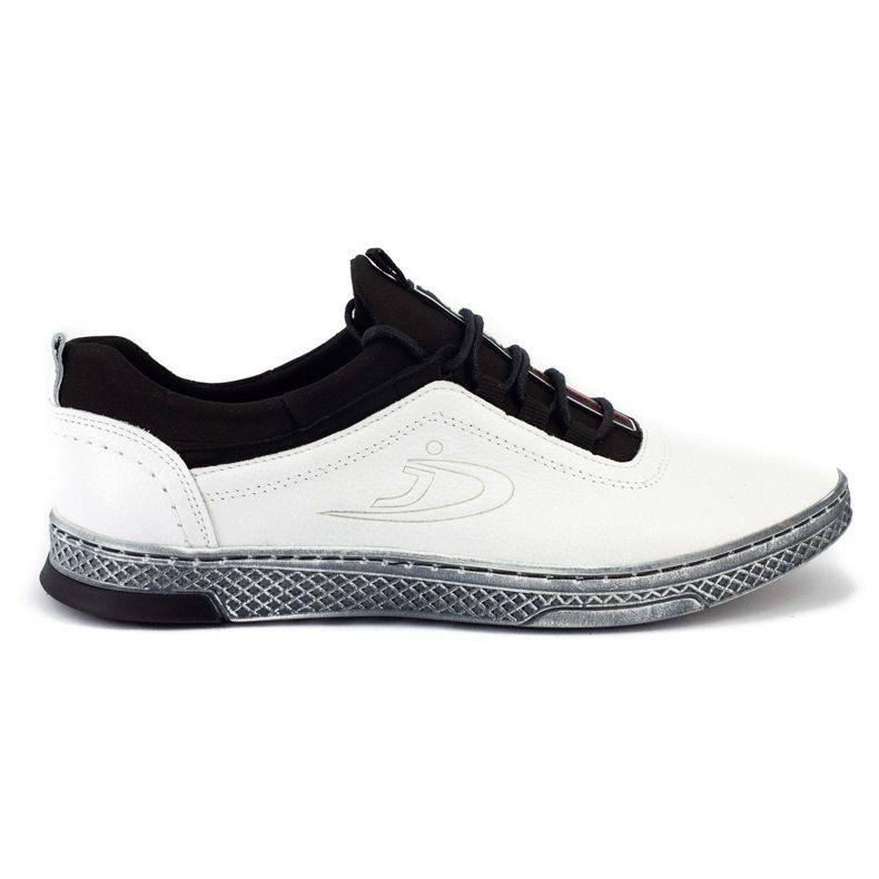 Polbut Fritidsskor K24 i läder för män vit Polbut Fritidsskor K24 i läder för män vit