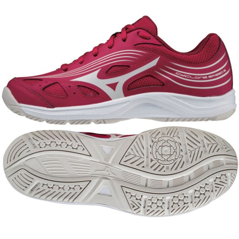 Mizuno Cyclone Speed ​​​​3 V1GC218064 volleybollskor röd rödvin