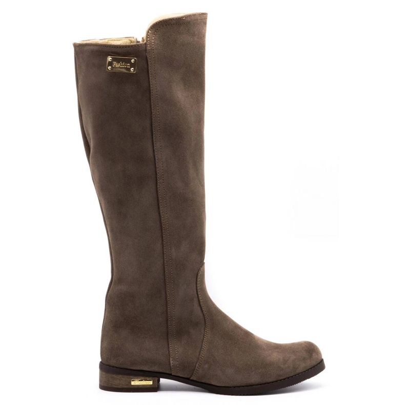 Olivier Moderiktiga stövlar Klara jordnära beige