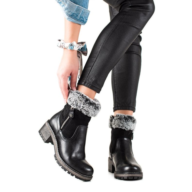 Goodin Casual Stövlar Med Päls svart