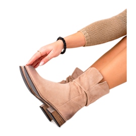 Evento Cowboystövlar i mocka beige