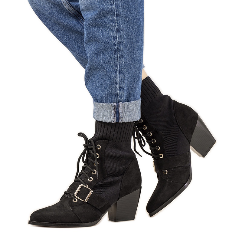 Svarta sockboots för dam från Arenas