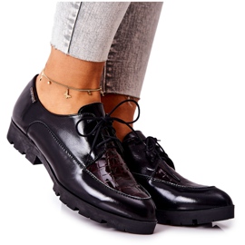 Läderskor Monnari M73 / 1 Svart mångfärgad