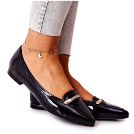 Lackat Läder Monnari Ballerinas 0160-020 Svart