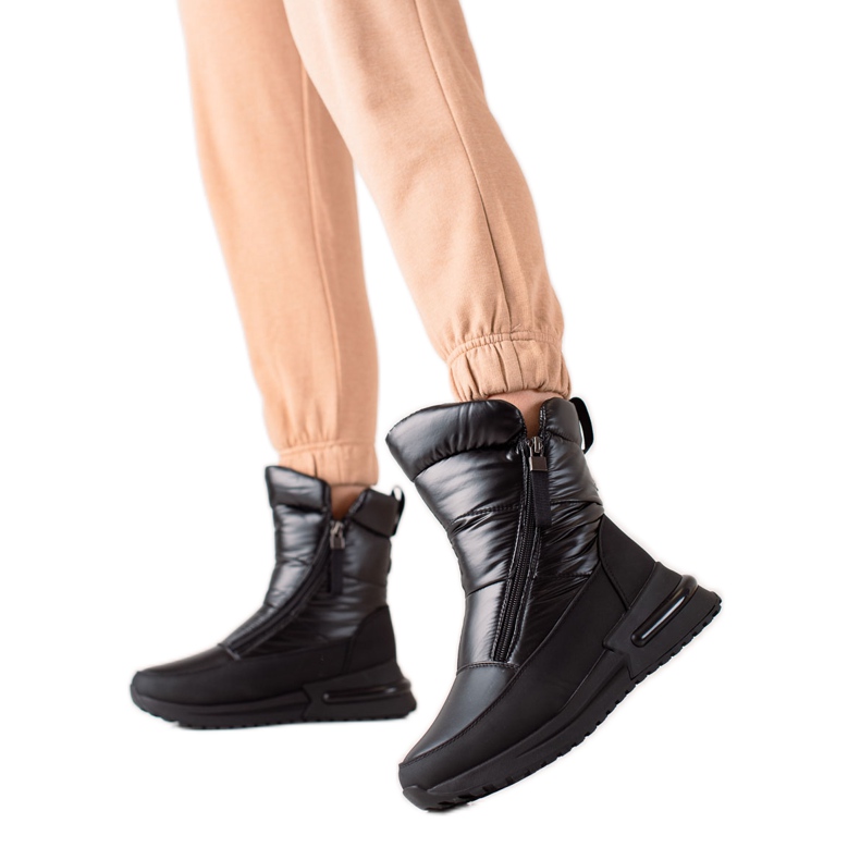 Weide Casual svarta snöstövlar