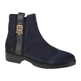 Tommy Hilfiger Interlock Mocka Flat Boot W FW0FW05184-DW5 marinblå