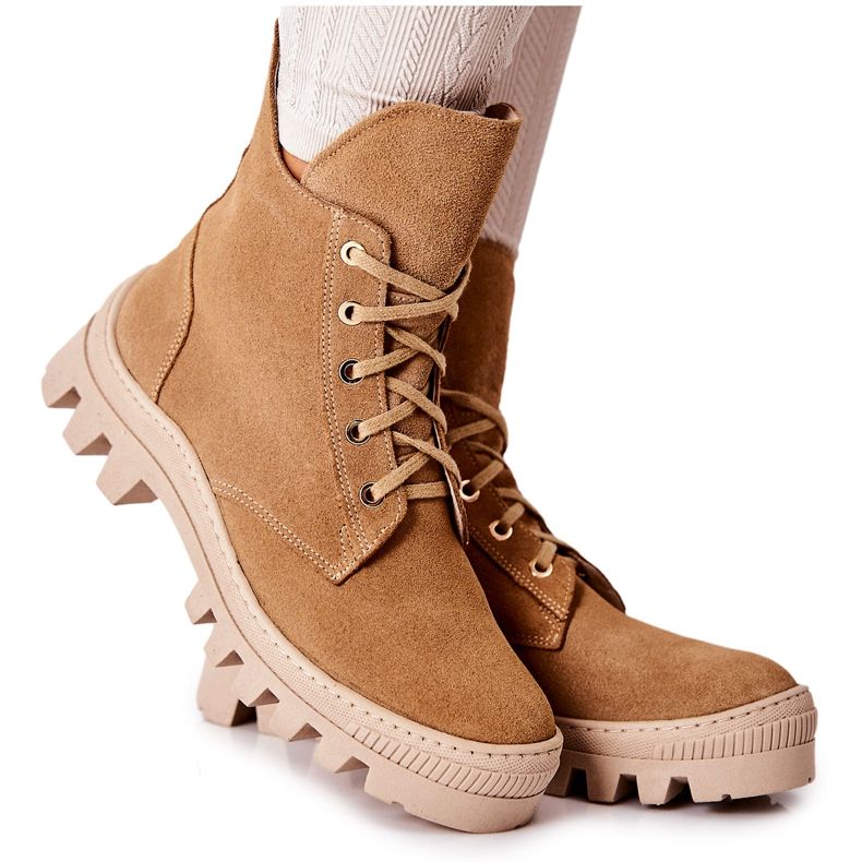 PF1 Varma mockastövlar Camel Annabeth beige