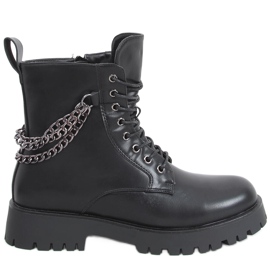 Stövlar stövlar med kedjor Tokio Black svart
