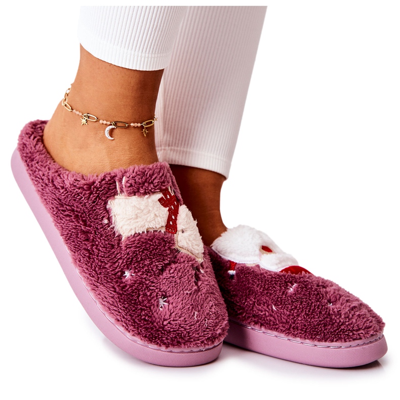 WJ1 Jultofflor Santa Claus Och Violett Ren