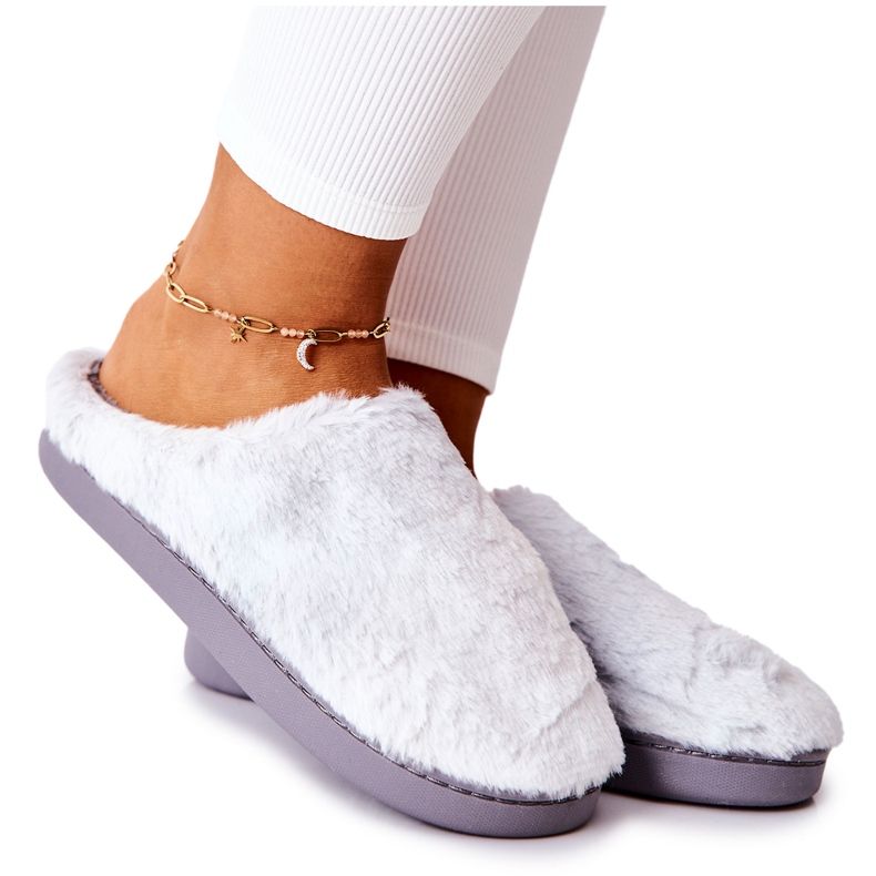 WJ1 Varma pälstofflor Ljusgrå Mecy