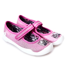 BEFADO S.A. Ballerinatofflor Befado Cats 114X465 Rosa