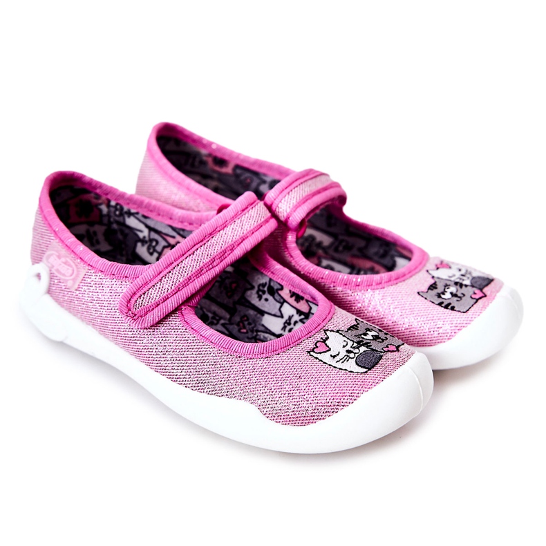 BEFADO S.A. Ballerinatofflor Befado Cats 114X465 Rosa