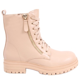 Snörstövlar från Dontre Nude beige