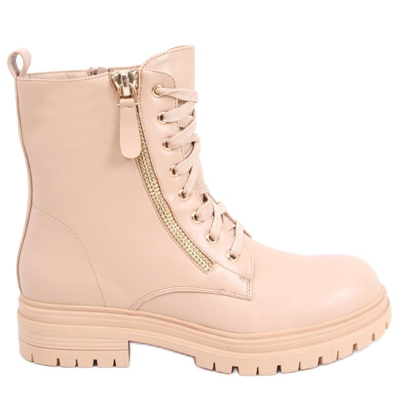 Snörstövlar från Dontre Nude beige