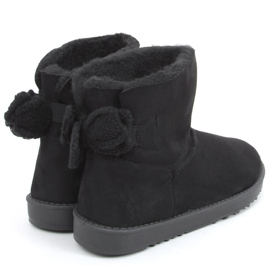 Emusy med Kelly Black ullrosett svart