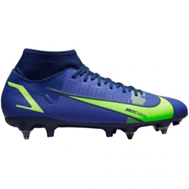 Nike Mercurial Superfly 8 Academy SG-PRO Ac M CW7432 474 fotbollsskor blå blå