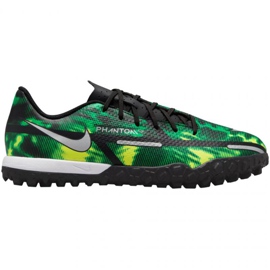 Nike Phantom GT2 Academy Tf Jr DM0739 003 fotbollsskor mångfärgad grön