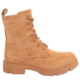 Zoe Camel-snörningsarbetare brun