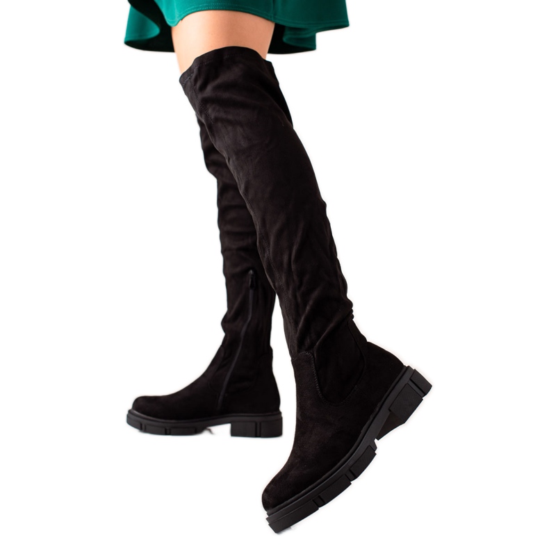 Laura Mode Klassiska stövlar svart