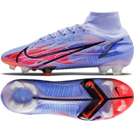 Nike Mercurial Superfly 8 Elite Km Fg M DB2859 506 fotbollsskor mångfärgad rosor och lila