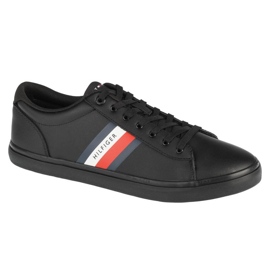 Tommy Hilfiger Essential Leather Vulc Stripes skor FM0FM03722-BDS svart